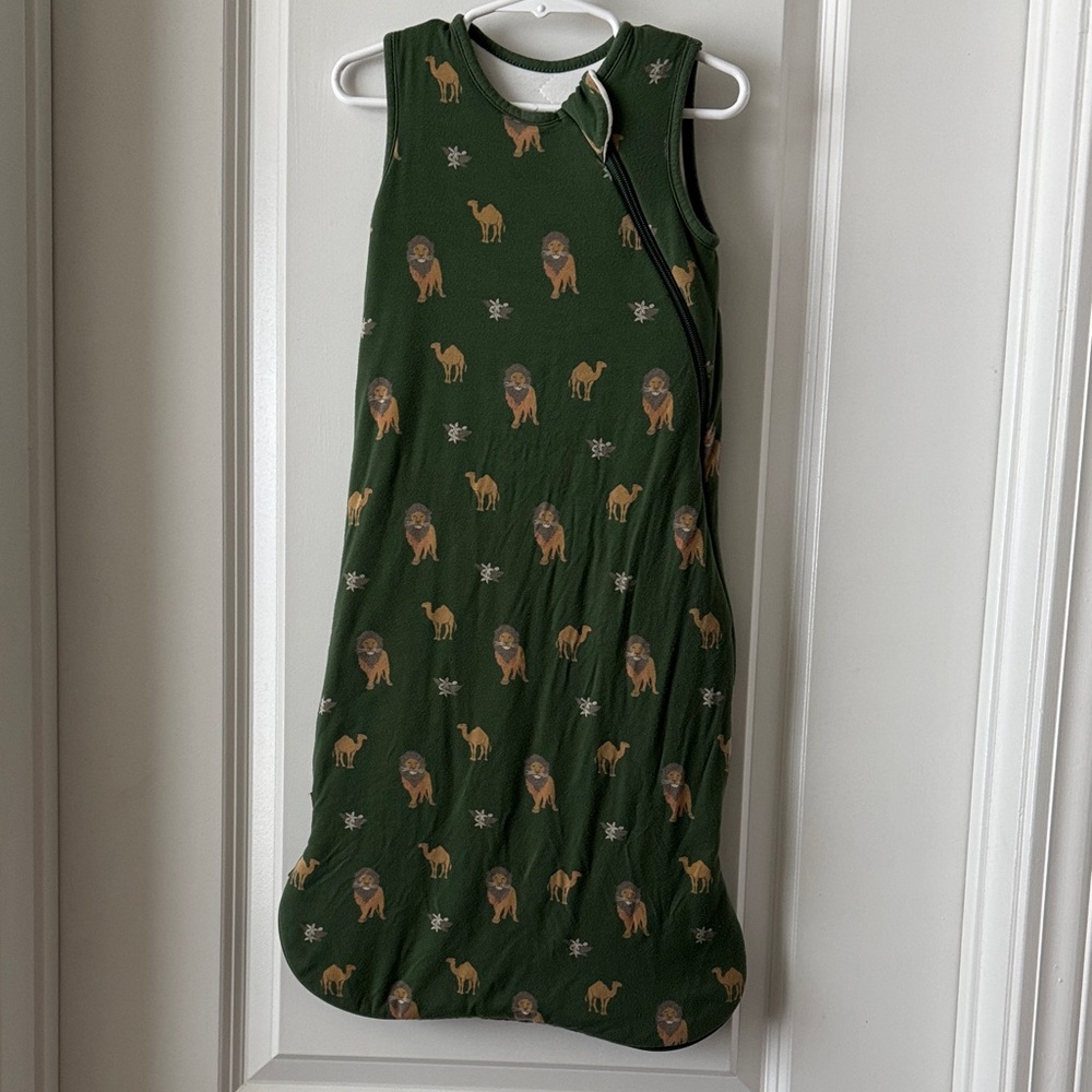 Kyte BABY Forest Green Sleep Sack with Animal Design